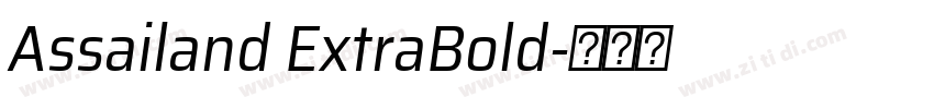 Assailand ExtraBold字体转换